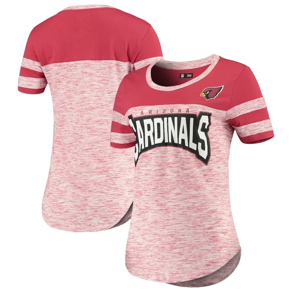 New Era Arizona Cardinals Space Dye Bling T-Shirt